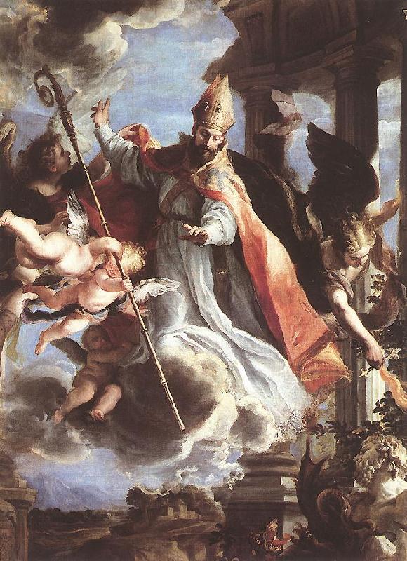 COELLO, Claudio The Triumph of St Augustine df Sweden oil painting art